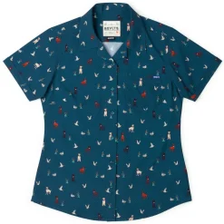 Short Sleeve Shirts|Americana|RSVLTS Duck, Duck, Dog! – Women's KUNUFLEX Short Sleeve Shirt