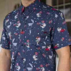 Short Sleeve Shirts|Americana|RSVLTS Fins & Freedom – KUNUFLEX Short Sleeve Shirt