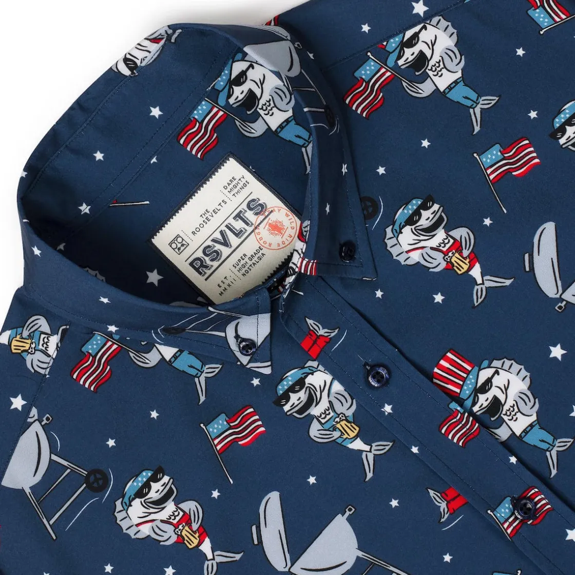 Short Sleeve Shirts|Americana|RSVLTS Fins & Freedom – KUNUFLEX Short Sleeve Shirt