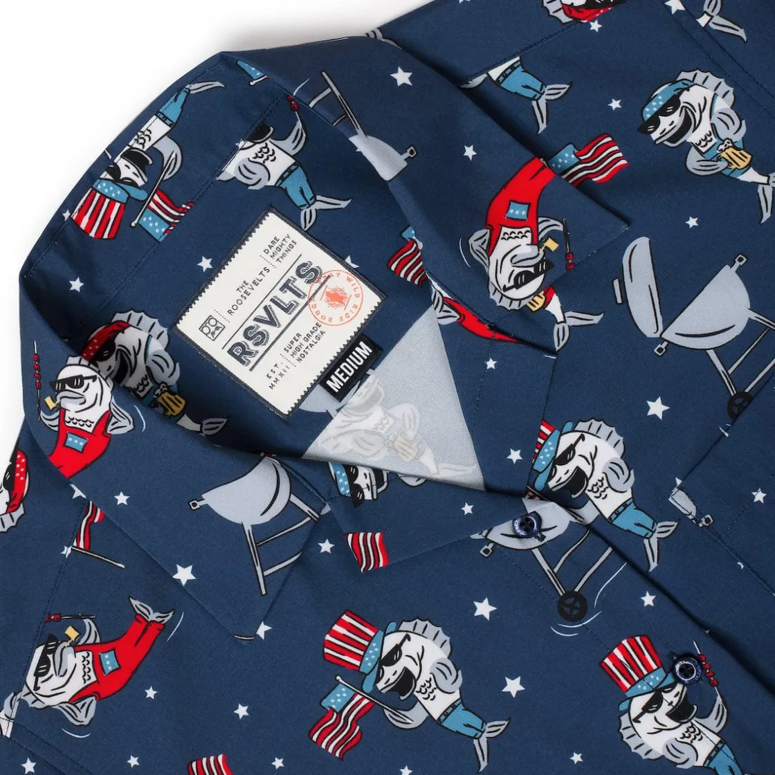 Short Sleeve Shirts|Americana|RSVLTS Fins & Freedom – Women's KUNUFLEX Short Sleeve Shirt