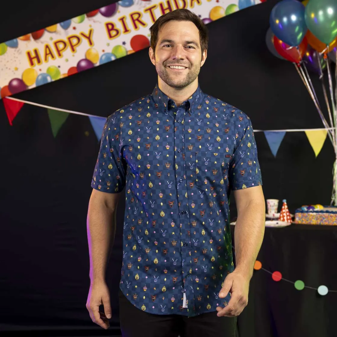 Five Nights At Freddy's|Short Sleeves|Five Nights at Freddy's Five Nights at Freddy's "Pixel Peril" – KUNUFLEX Short Sleeve Shirt