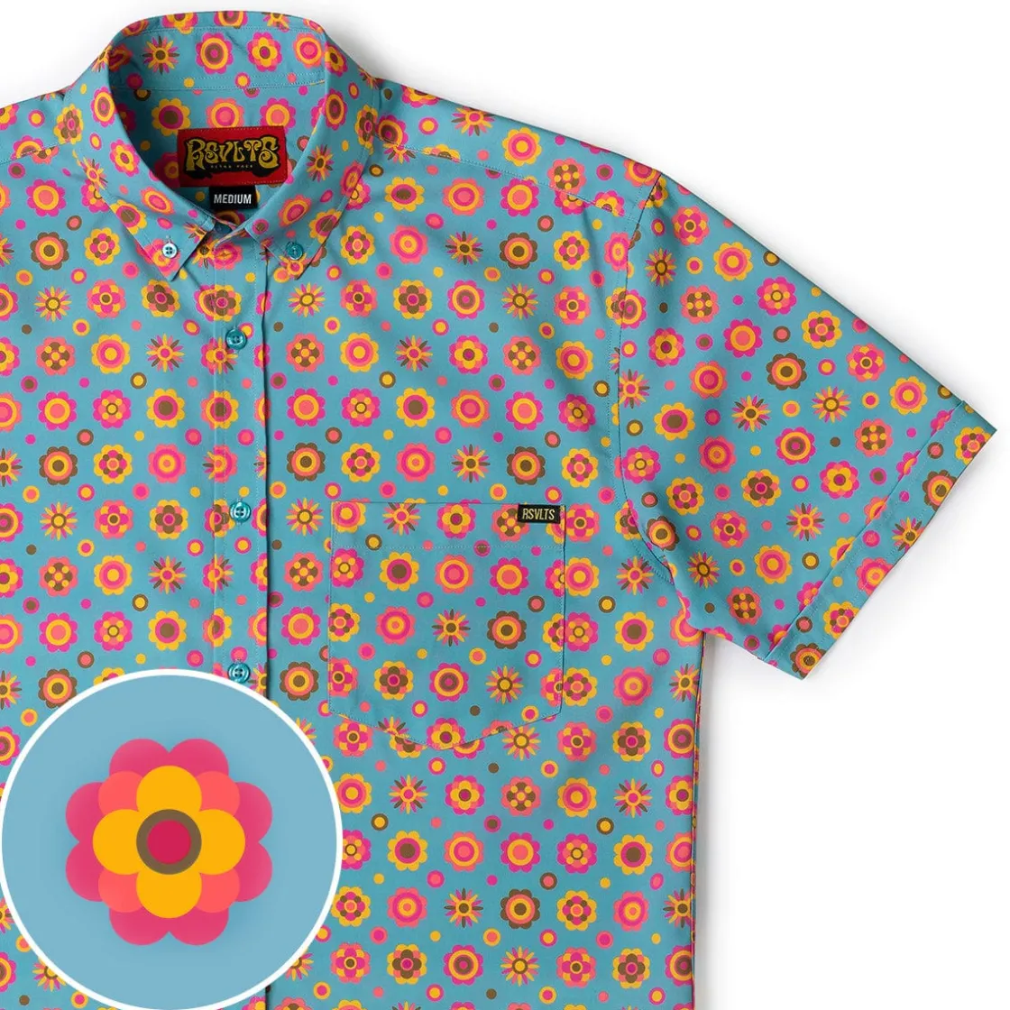 Short Sleeve Shirts|Short Sleeves|RSVLTS Flower Ballad – KUNUFLEX Short Sleeve Shirt