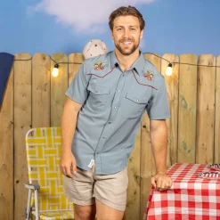 Short Sleeve Shirts|Americana|RSVLTS Free Bird – Roper Short Sleeve Shirt