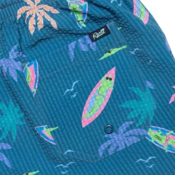 Shorts|Matching Sets|RSVLTS Gator Rays – Stretch Seersucker Hybrid Shorts