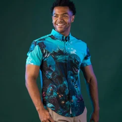 Godzilla|Short Sleeves|Godzilla “From the Depths” – KUNUFLEX Short Sleeve Shirt
