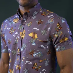 Godzilla|Short Sleeves|Godzilla “Kaiju Chaos” – KUNUFLEX Short Sleeve Shirt
