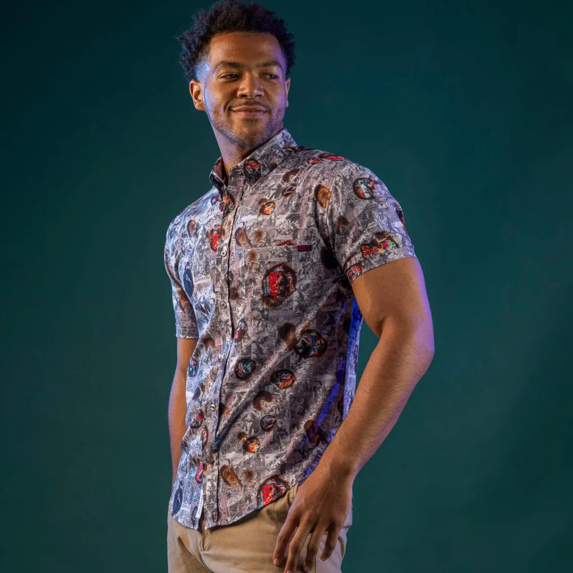 Godzilla|Short Sleeves|Godzilla “Silver Screen Scorcher” – KUNUFLEX Short Sleeve Shirt