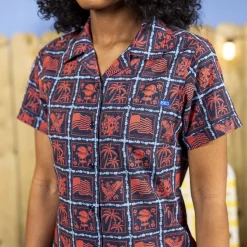 Short Sleeve Shirts|Americana|RSVLTS Grillaxin’ – Women's KUNUFLEX Short Sleeve Shirt