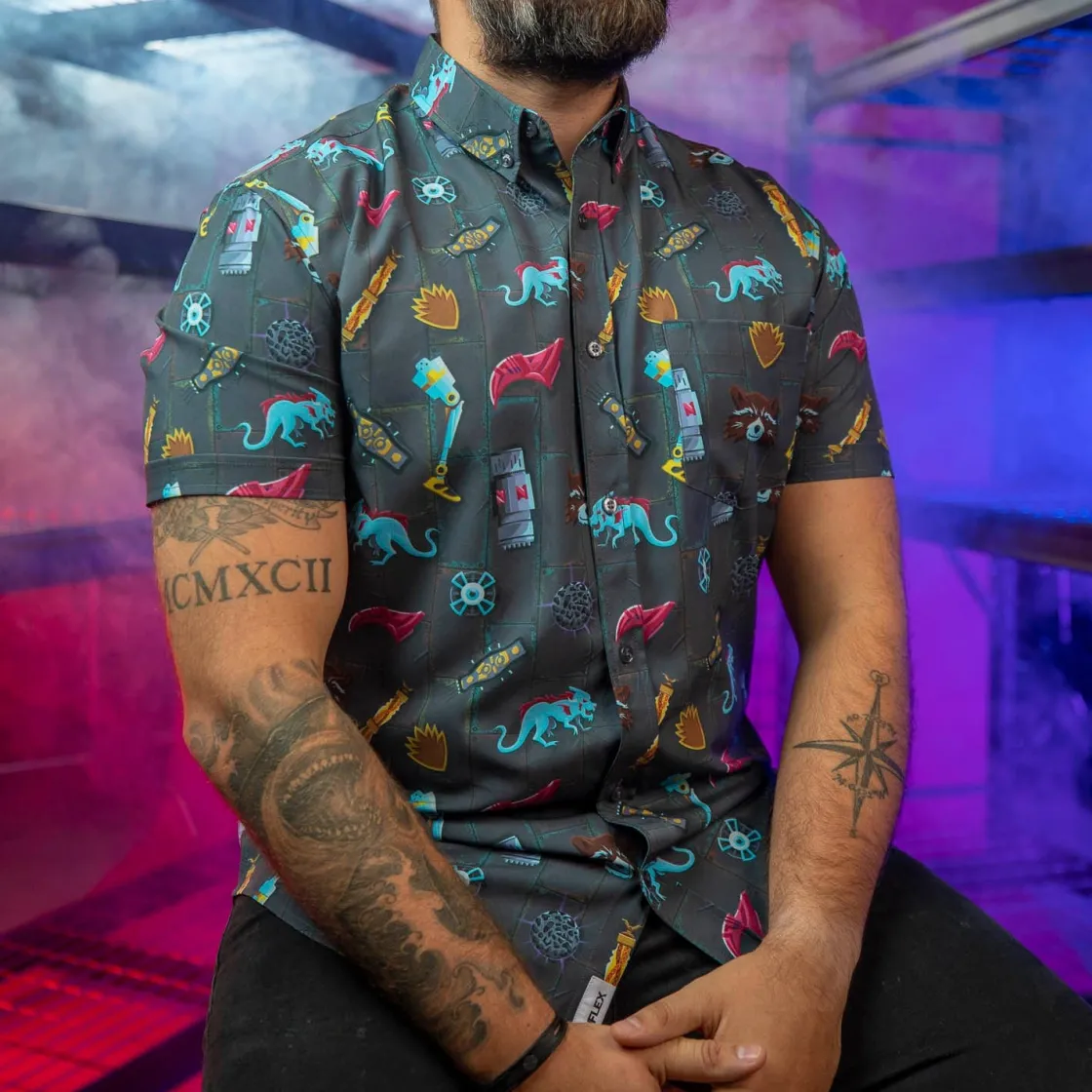 Marvel|Marvel|Marvel Guardians of the Galaxy “Jailbreak” – KUNUFLEX Short Sleeve Shirt