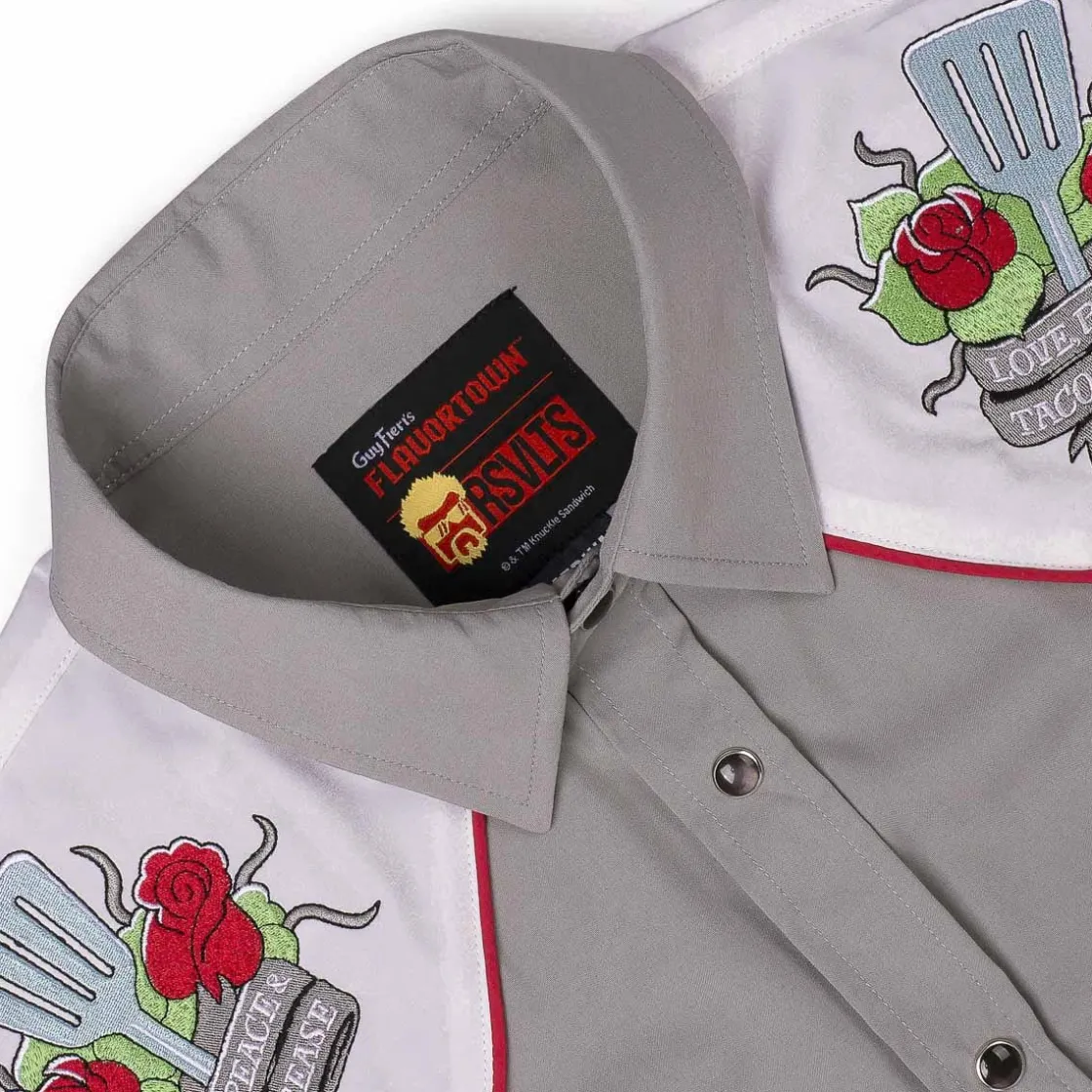 Guy Fieri|Roper|Guy Fieri "Love, Peace & Taco Grease" – Roper Short Sleeve Shirt