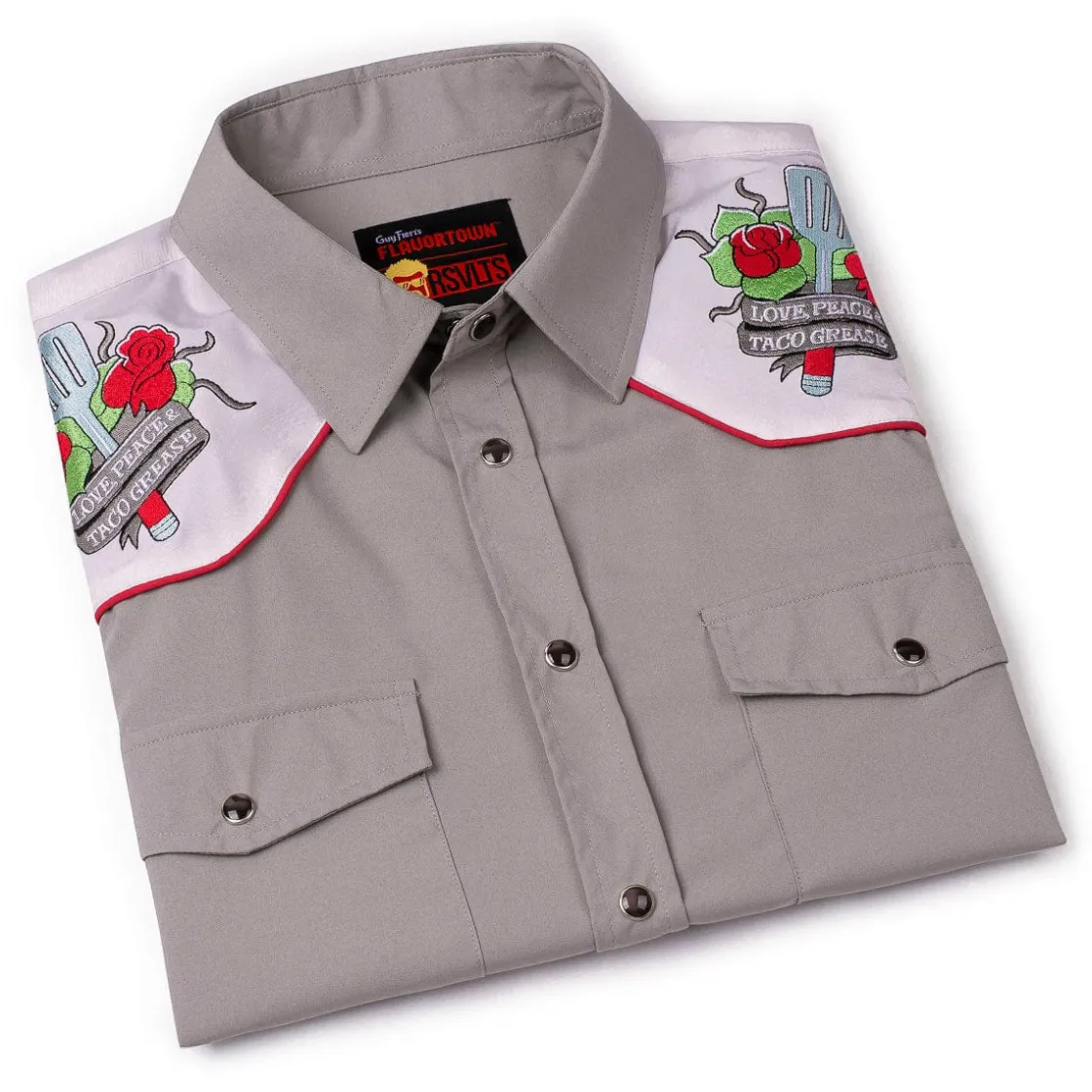 Guy Fieri|Roper|Guy Fieri "Love, Peace & Taco Grease" – Roper Short Sleeve Shirt