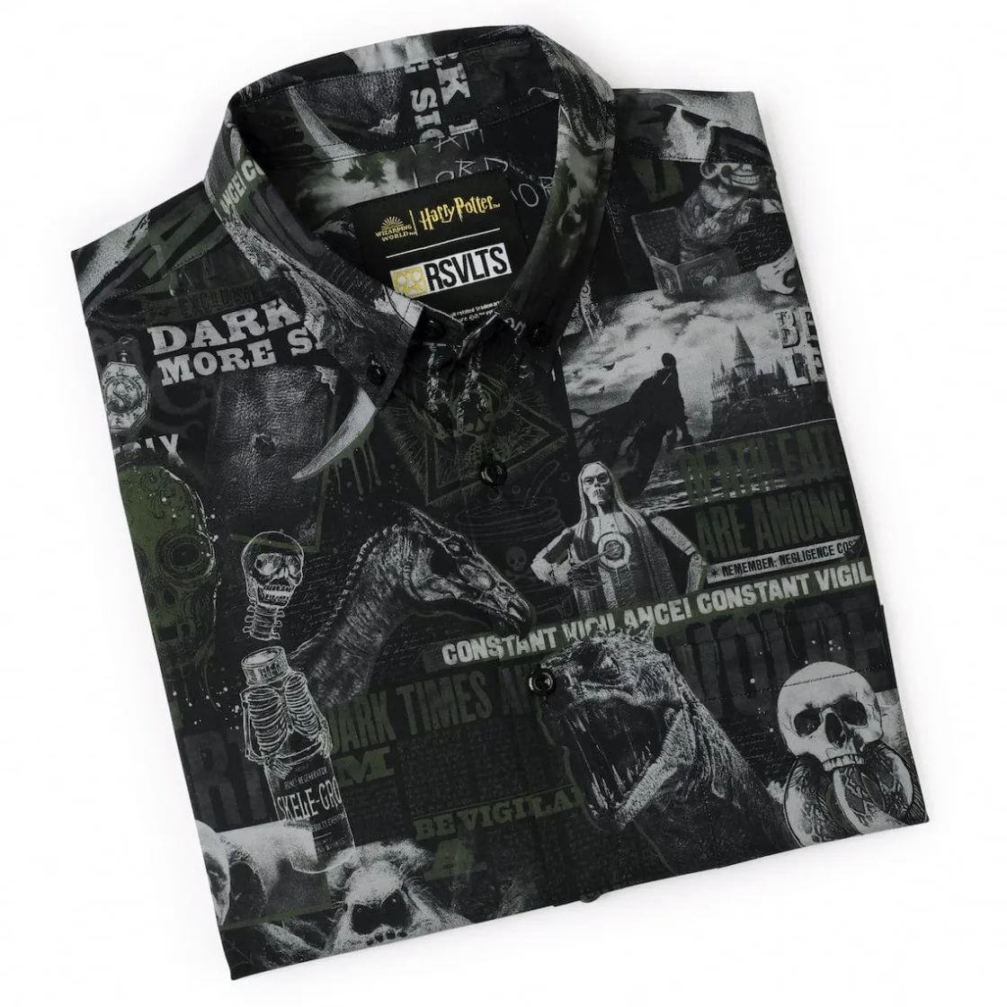 Harry Potter|Warner Bros.|Harry Potter "Dark Times Lie Ahead" – KUNUFLEX Short Sleeve Shirt