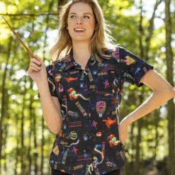 Harry Potter|Warner Bros.|Harry Potter "Weasleys’ Wizard Wheezes" – Women's KUNUFLEX Short Sleeve Shirt