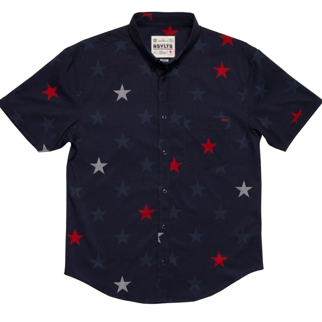 Short Sleeve Shirts|Americana|RSVLTS Hubble (Multi Star) – KUNUFLEX Short Sleeve Shirt