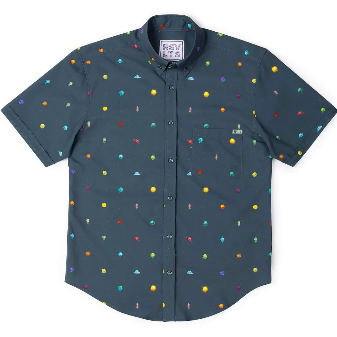 Short Sleeve Shirts|Short Sleeves|RSVLTS Intergalactic Planetarium – KUNUFLEX Short Sleeve Shirt