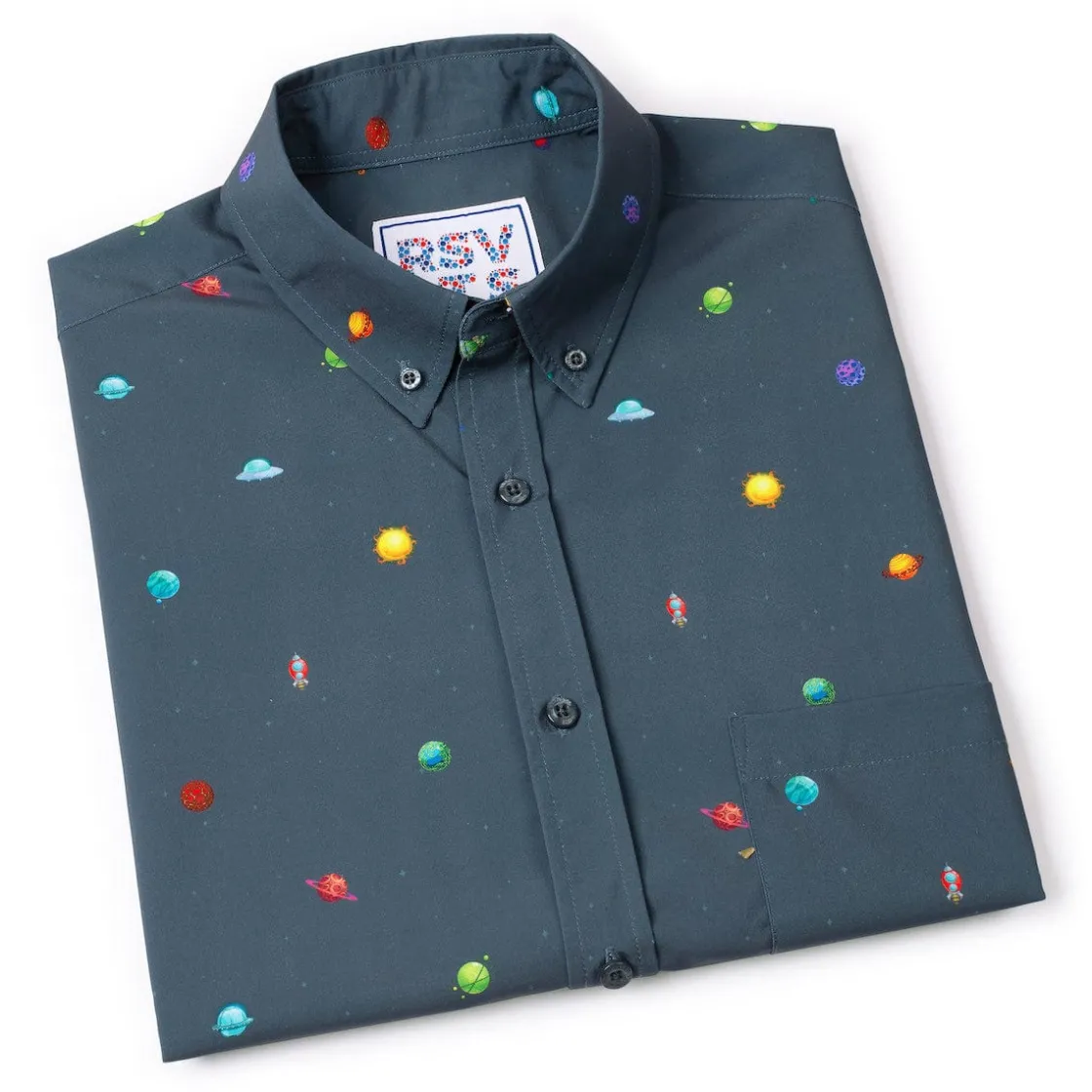 Short Sleeve Shirts|Short Sleeves|RSVLTS Intergalactic Planetarium – KUNUFLEX Short Sleeve Shirt
