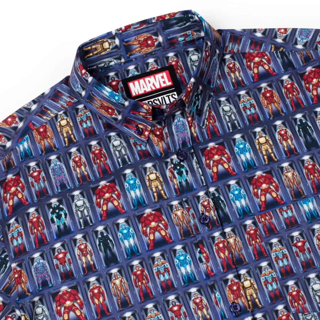Iron Man|Marvel|Marvel Iron Man “Hall of Armor” – KUNUFLEX Short Sleeve Shirt