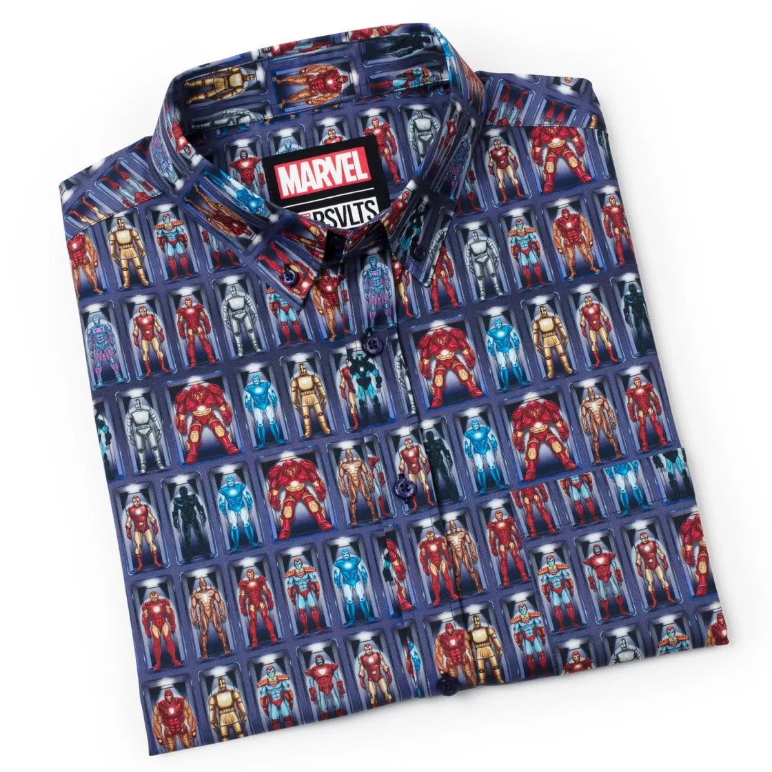 Iron Man|Marvel|Marvel Iron Man “Hall of Armor” – KUNUFLEX Short Sleeve Shirt