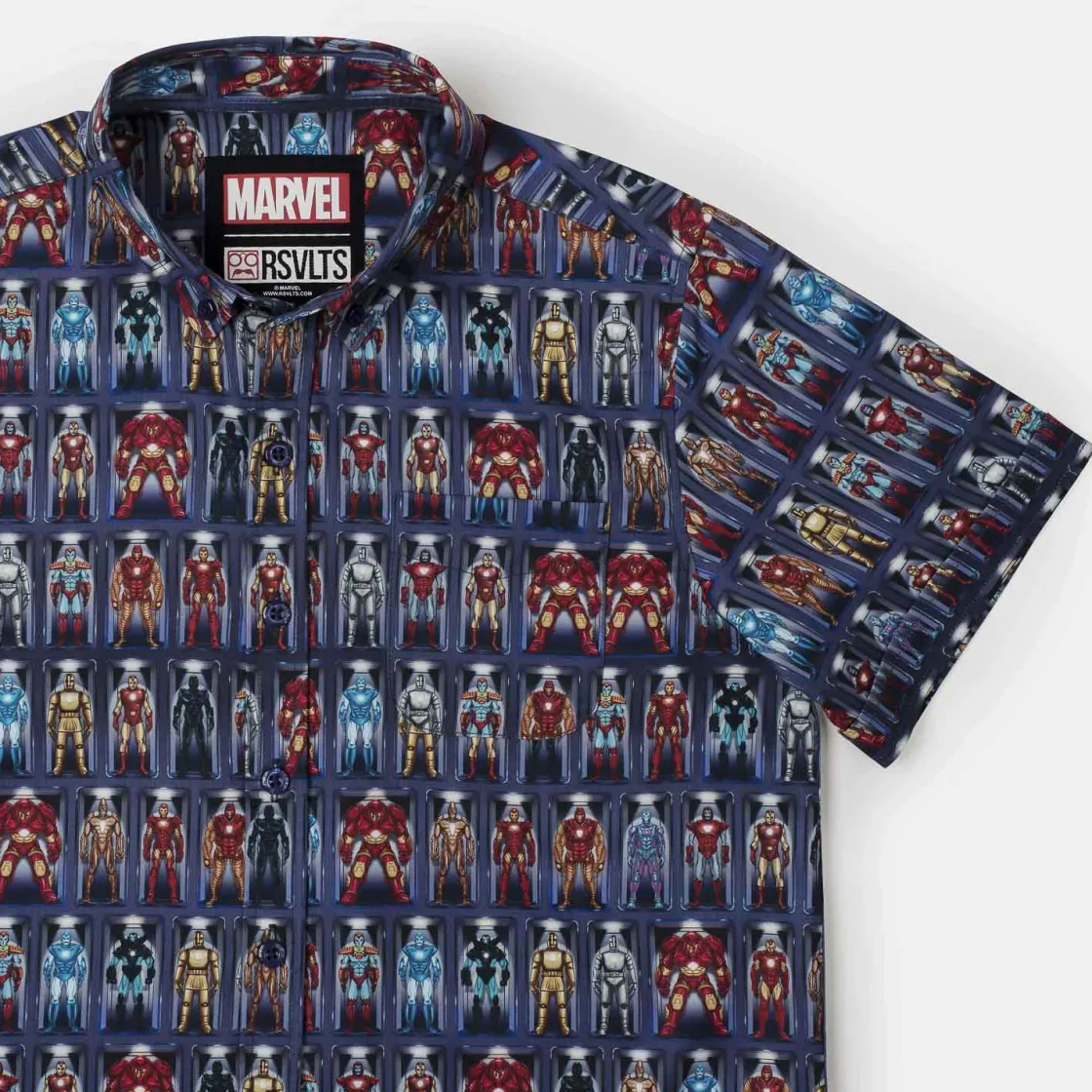 Iron Man|Marvel|Marvel Iron Man “Hall of Armor” – Youth KUNUFLEX Short Sleeve Shirt