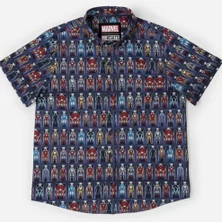 Iron Man|Marvel|Marvel Iron Man “Hall of Armor” – Youth KUNUFLEX Short Sleeve Shirt