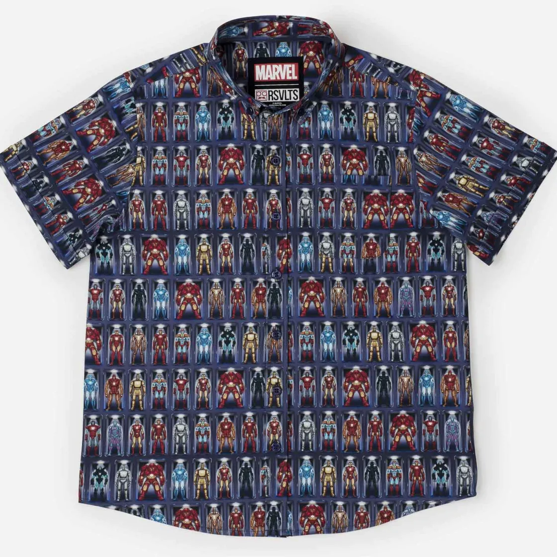 Iron Man|Marvel|Marvel Iron Man “Hall of Armor” – Youth KUNUFLEX Short Sleeve Shirt