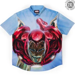 Iron Man|Marvel|Marvel Iron Man “The Invincible” – KUNUFLEX Short Sleeve Shirt