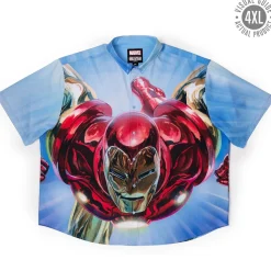 Iron Man|Marvel|Marvel Iron Man “The Invincible” – KUNUFLEX Short Sleeve Shirt