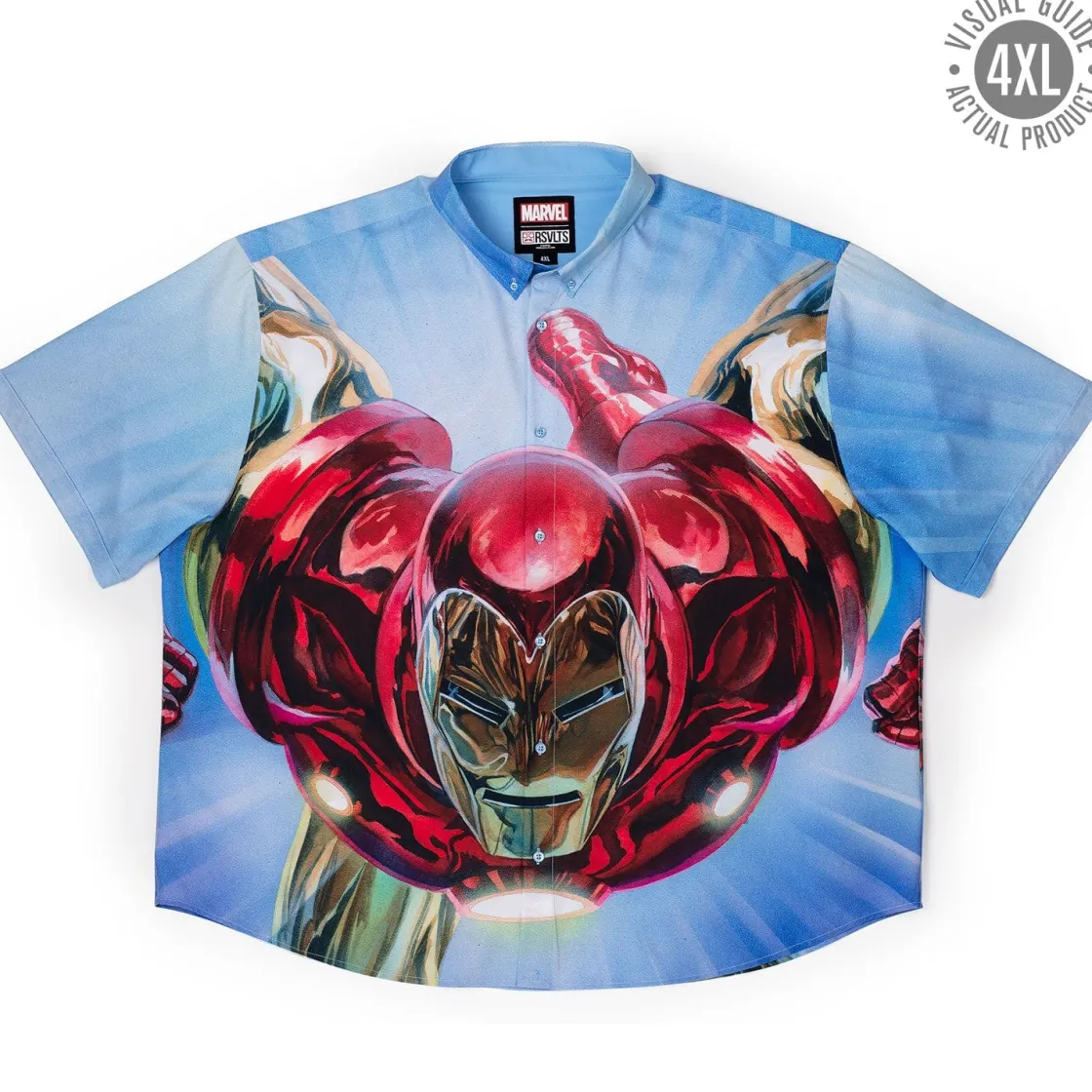 Iron Man|Marvel|Marvel Iron Man “The Invincible” – KUNUFLEX Short Sleeve Shirt