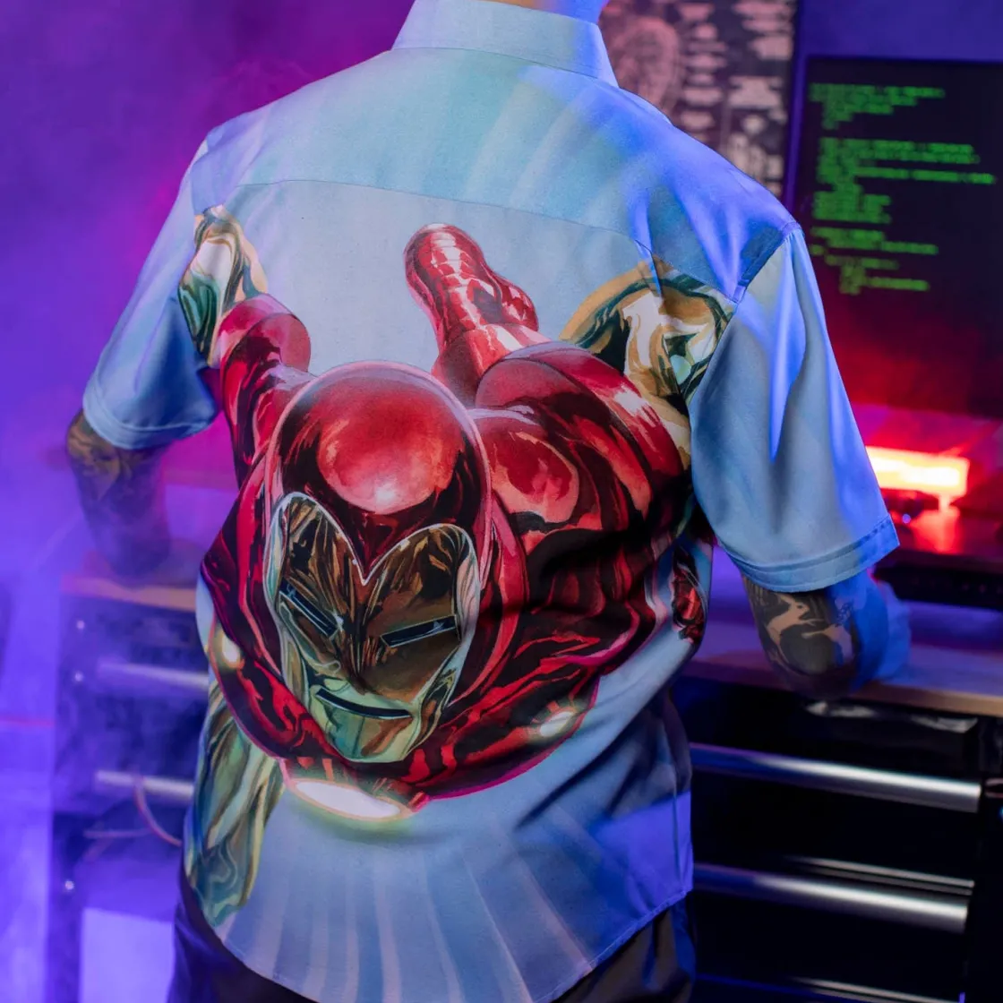 Iron Man|Marvel|Marvel Iron Man “The Invincible” – KUNUFLEX Short Sleeve Shirt