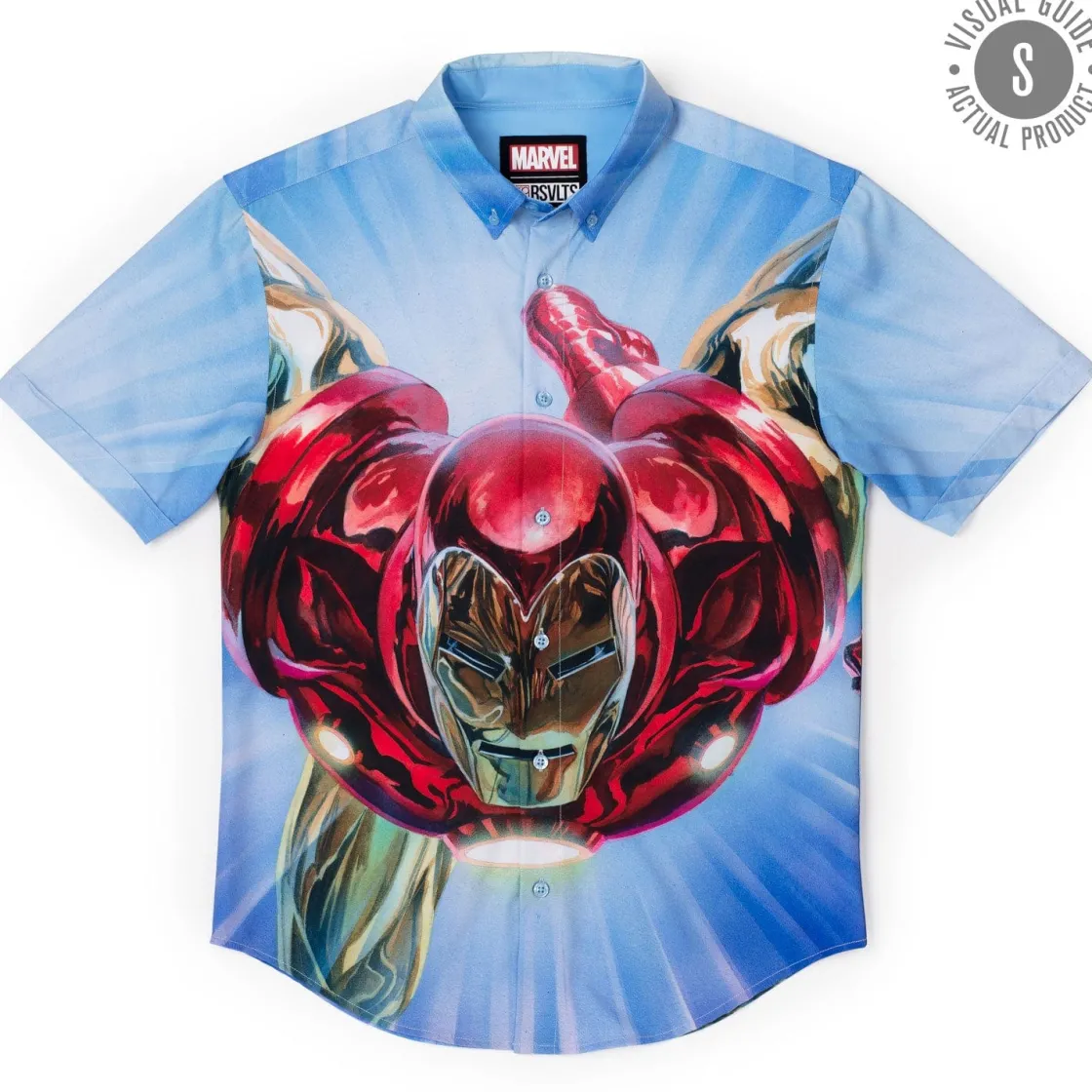 Iron Man|Marvel|Marvel Iron Man “The Invincible” – KUNUFLEX Short Sleeve Shirt