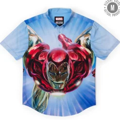 Iron Man|Marvel|Marvel Iron Man “The Invincible” – KUNUFLEX Short Sleeve Shirt