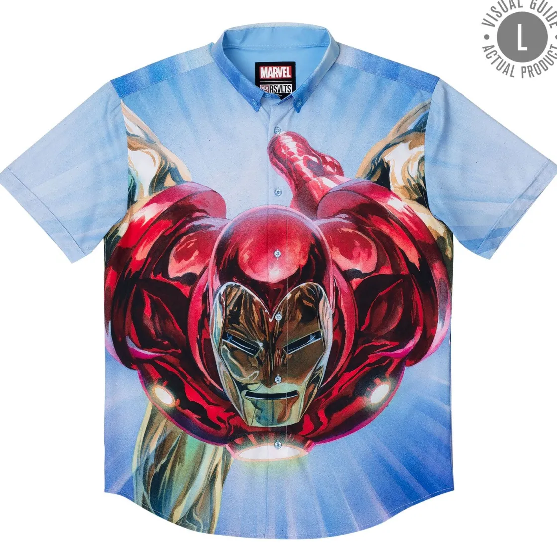 Iron Man|Marvel|Marvel Iron Man “The Invincible” – KUNUFLEX Short Sleeve Shirt