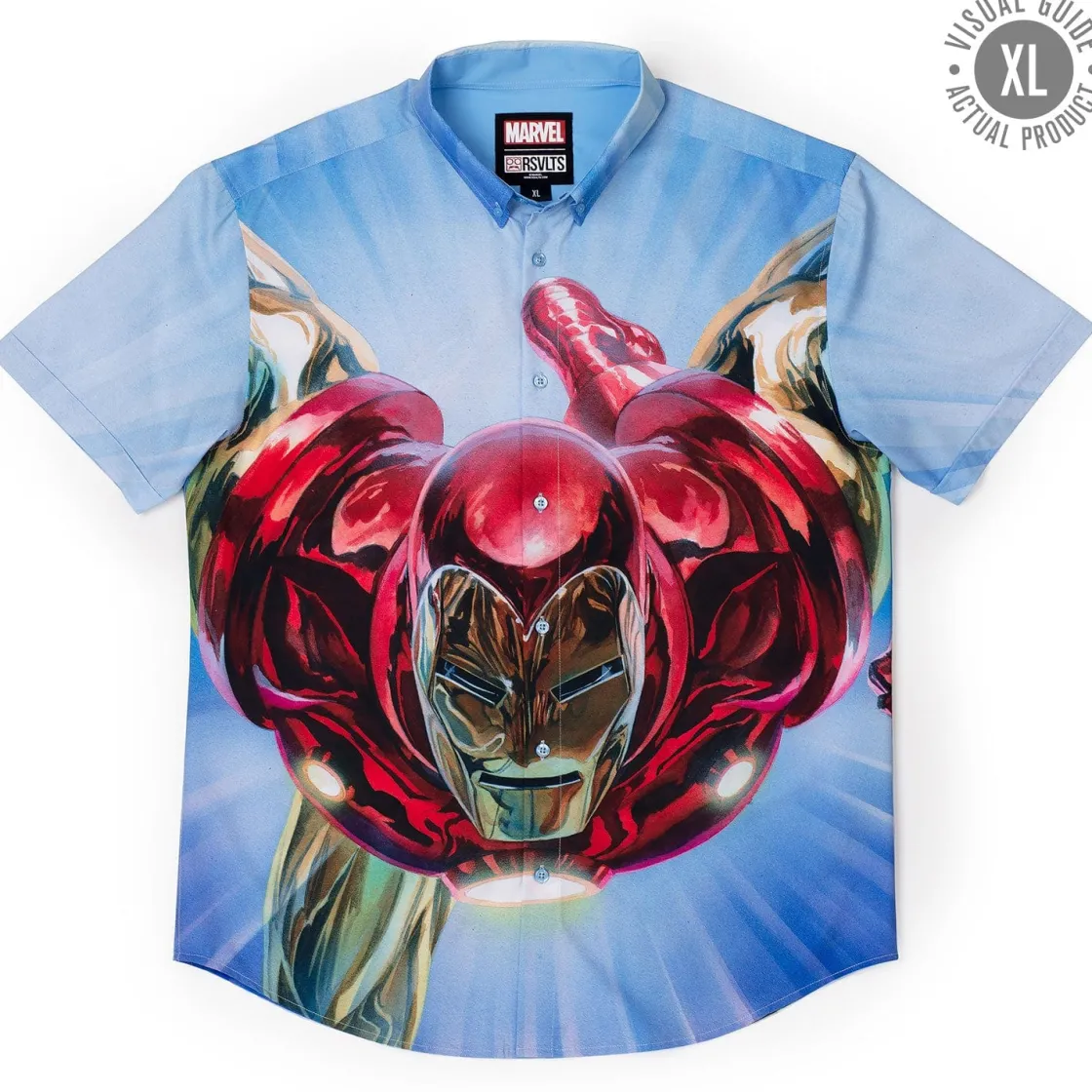 Iron Man|Marvel|Marvel Iron Man “The Invincible” – KUNUFLEX Short Sleeve Shirt