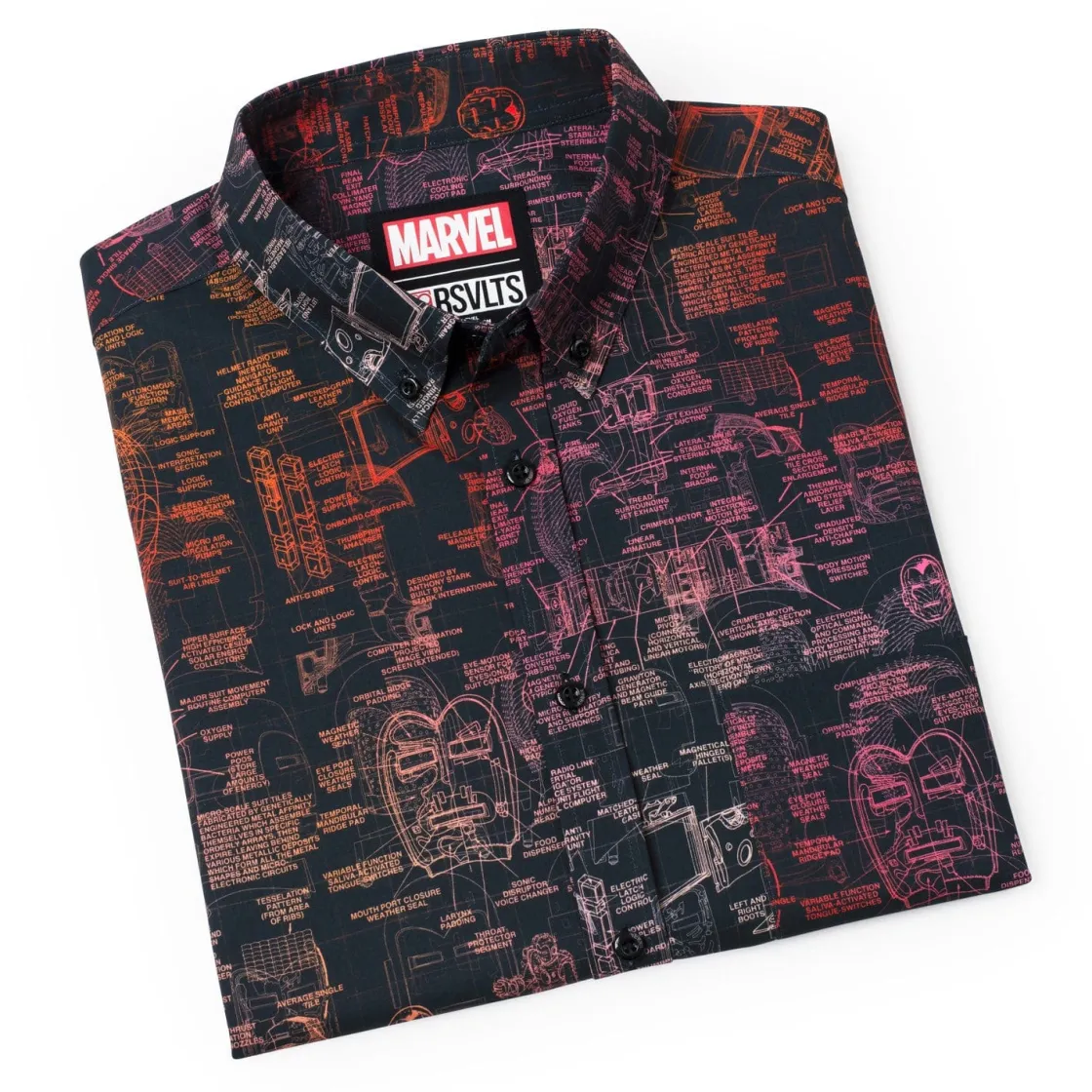 Iron Man|Marvel|Marvel Iron Man “The J.A.R.V.I.S.” – KUNUFLEX Short Sleeve Shirt