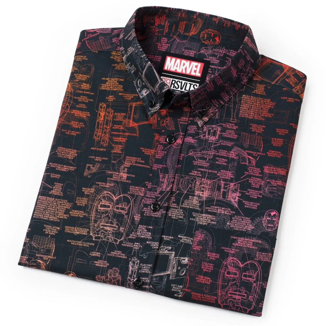 Iron Man|Marvel|Marvel Iron Man “The J.A.R.V.I.S.” – KUNUFLEX Short Sleeve Shirt