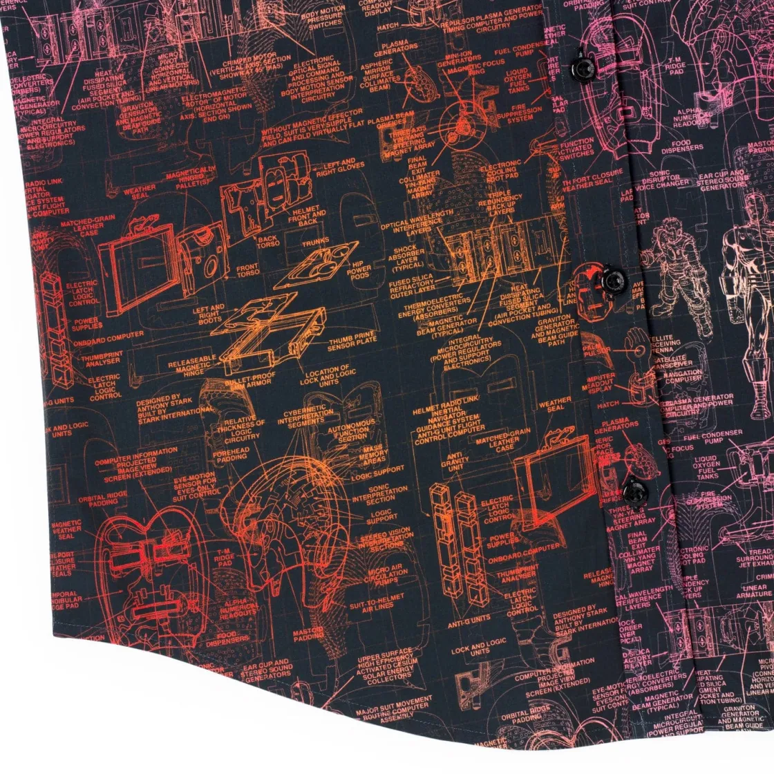 Iron Man|Marvel|Marvel Iron Man “The J.A.R.V.I.S.” – KUNUFLEX Short Sleeve Shirt