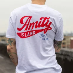 Jaws|Tees|Jaws "Amity Island Surf Club" – Crewneck Tee
