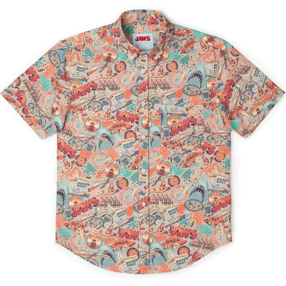 Jaws|Short Sleeves|Jaws 50th Anniversary "Greetings from Amity" – KUNUFLEX Short Sleeve Shirt