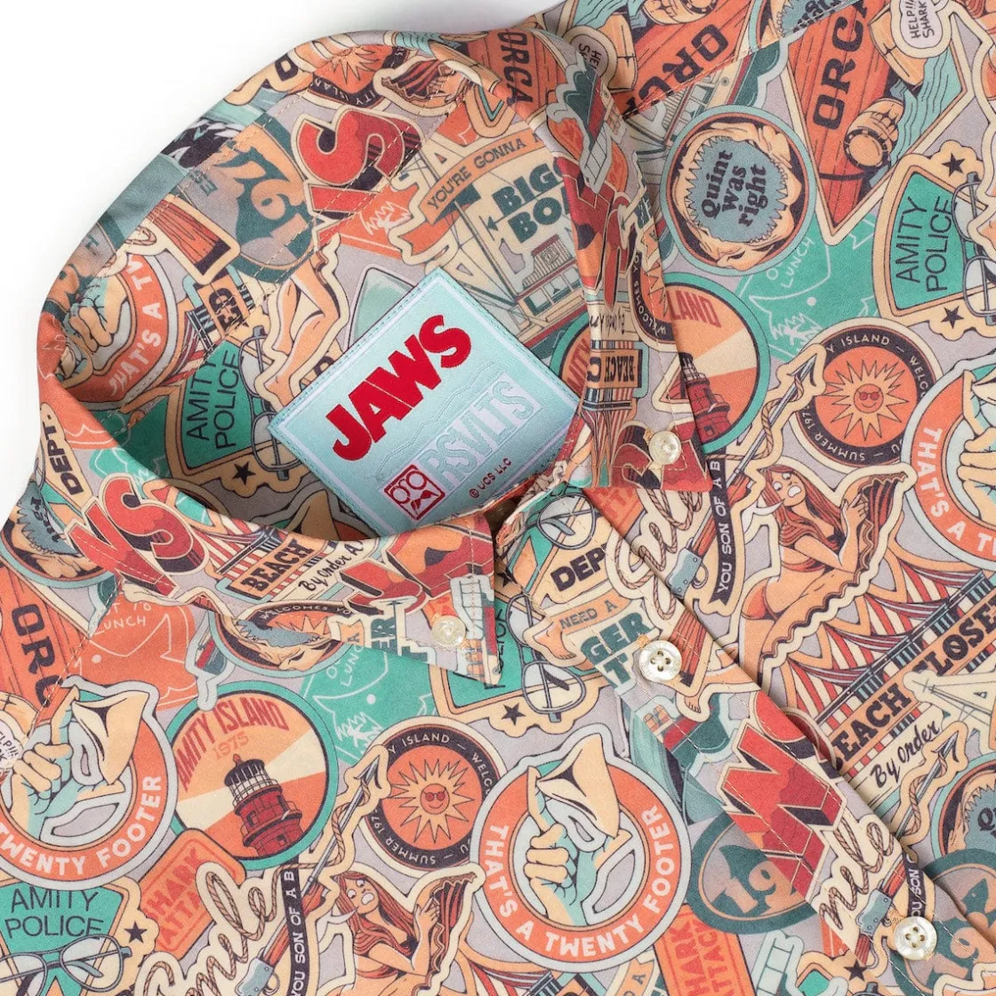 Jaws|Short Sleeves|Jaws 50th Anniversary "Greetings from Amity" – KUNUFLEX Short Sleeve Shirt