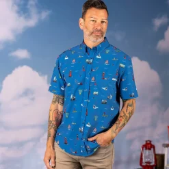 Jaws|Short Sleeves|Jaws 50th Anniversary "Swim at Your Own Risk" – KUNUFLEX Short Sleeve Shirt