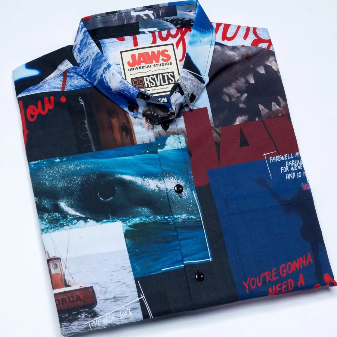 Jaws|Short Sleeves|Jaws "The Beach is Closed" – KUNUFLEX Short Sleeve Shirt