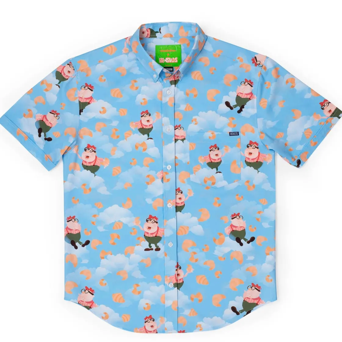 Nickelodeon|Short Sleeves|Nickelodeon Jimmy Neutron "Carl's Croissants" – KUNUFLEX Short Sleeve Shirt