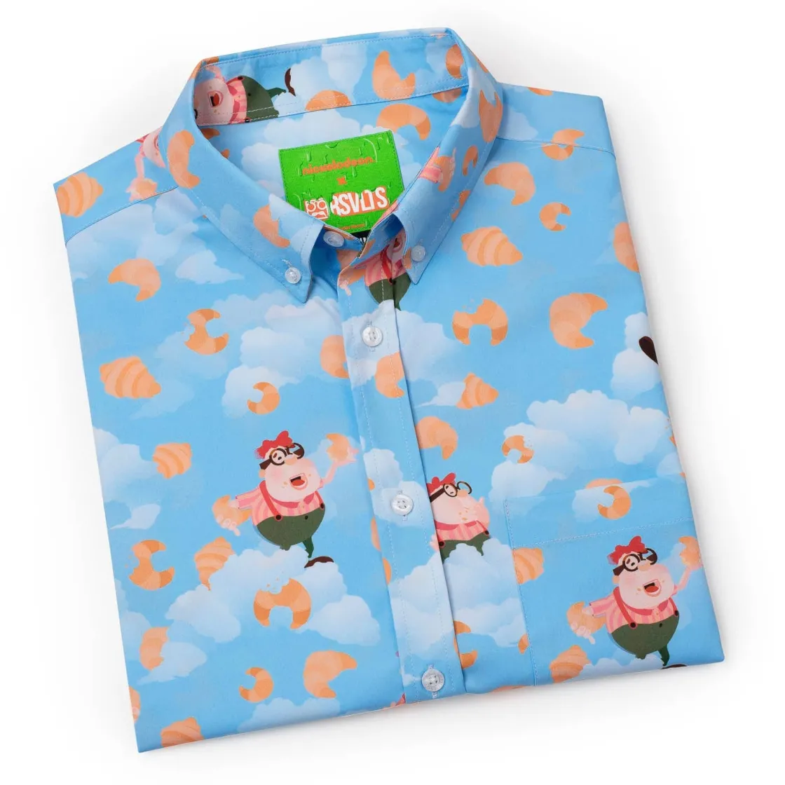 Nickelodeon|Short Sleeves|Nickelodeon Jimmy Neutron "Carl's Croissants" – KUNUFLEX Short Sleeve Shirt