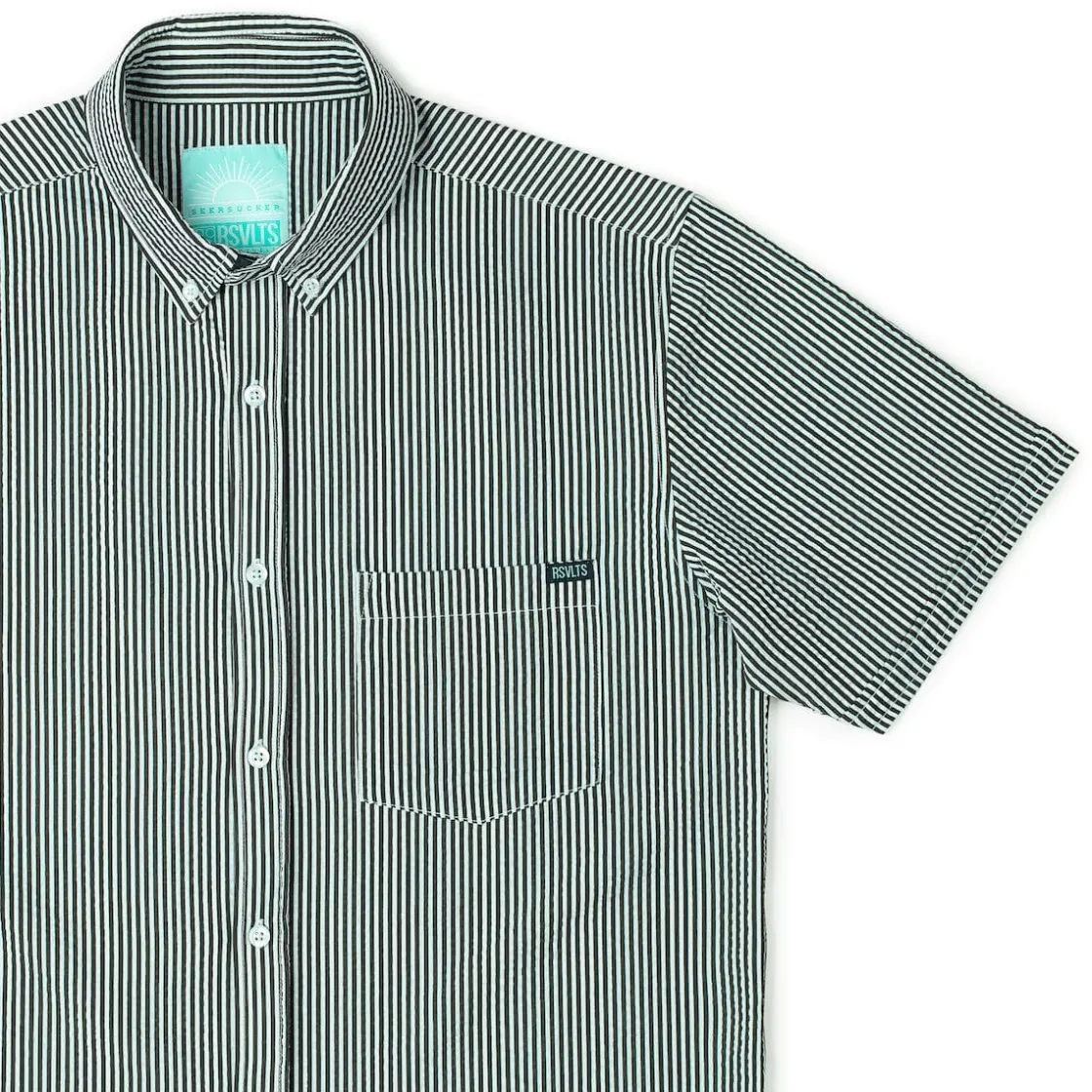 Short Sleeve Shirts|Seersucker|RSVLTS John, My Boy! – Stretch Seersucker Short Sleeve Shirt