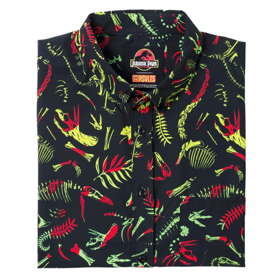 Jurassic Park|Jurassic Park|Jurassic Park "Fossil Records" – KUNUFLEX Short Sleeve Shirt