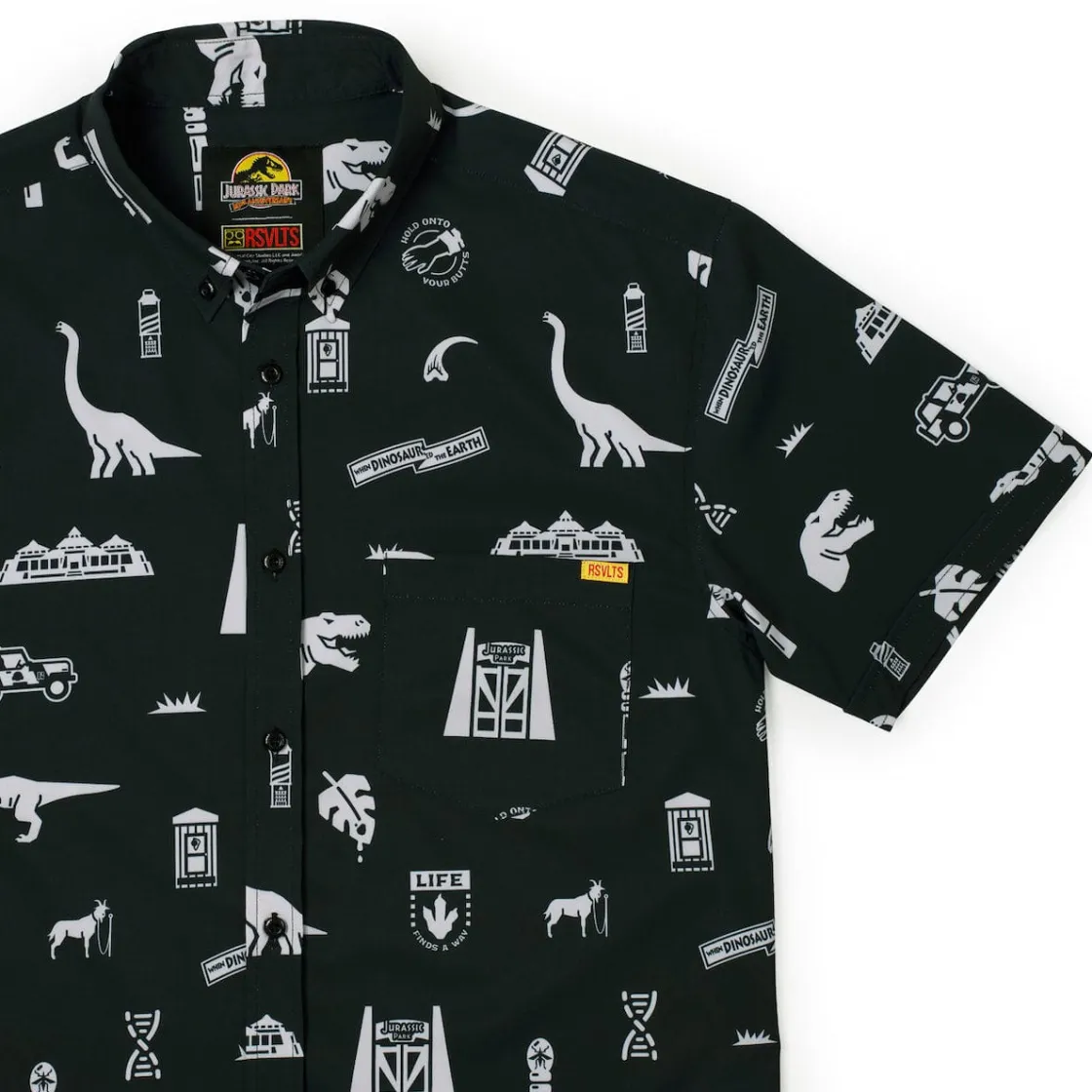 Jurassic Park|Jurassic Park|Jurassic Park “Life Finds a Way" – KUNUFLEX Short Sleeve Shirt
