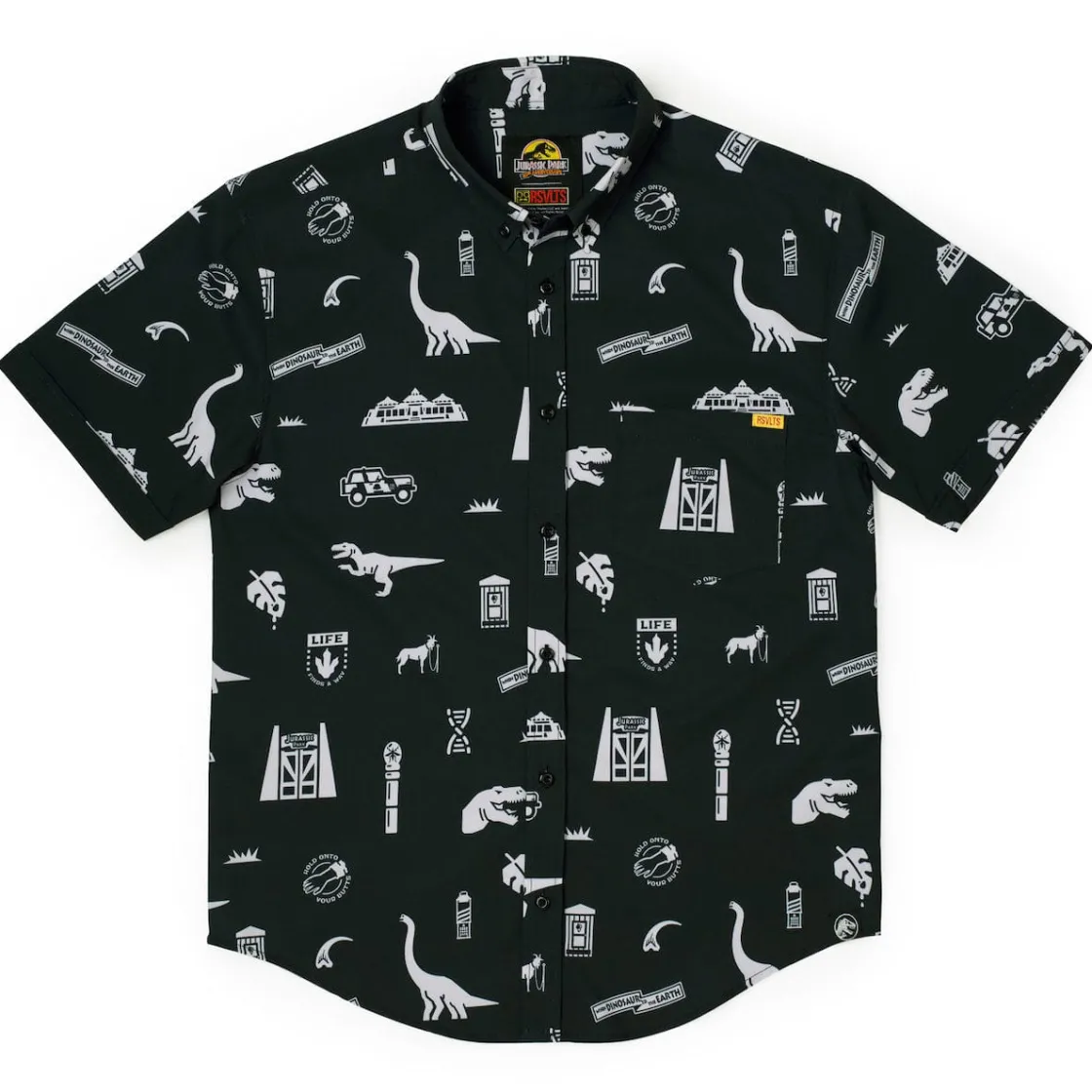 Jurassic Park|Jurassic Park|Jurassic Park “Life Finds a Way" – KUNUFLEX Short Sleeve Shirt