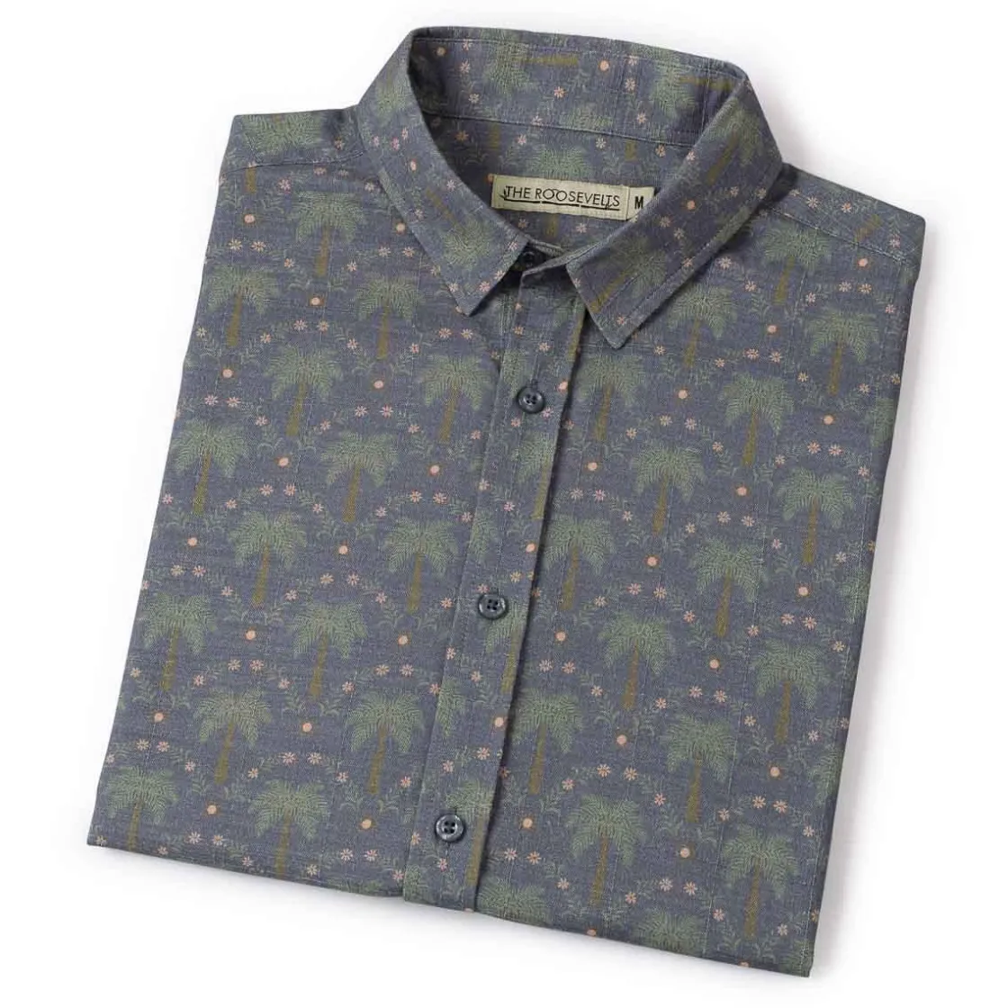 Short Sleeve Shirts|Matching Sets|RSVLTS Keep Palm – Bamboo Short Sleeve Shirt