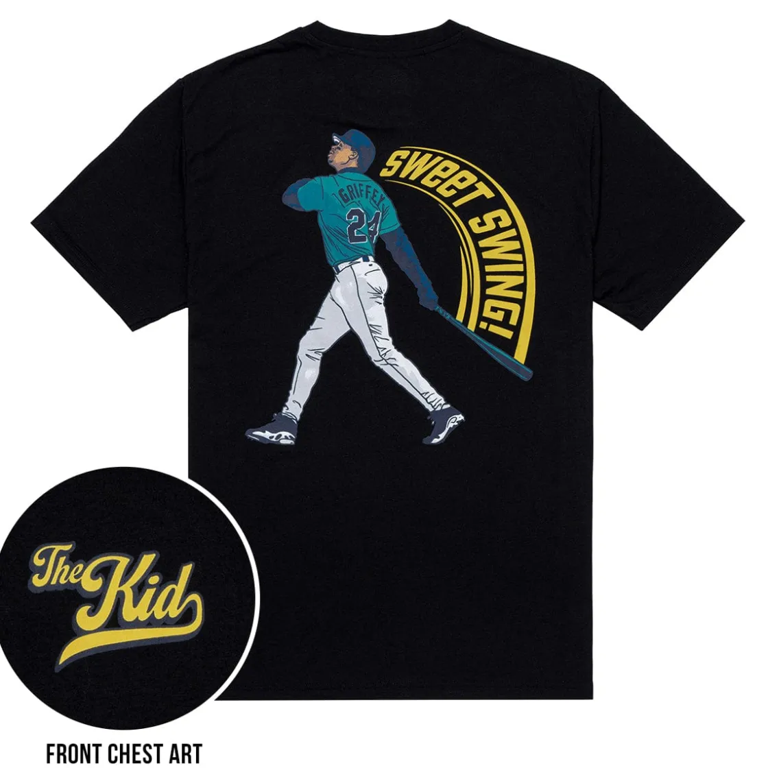 Baseball Hall Of Fame|Baseball|National Baseball Hall of Fame Ken Griffey Jr. "Sweet Swing" – Crewneck Tee