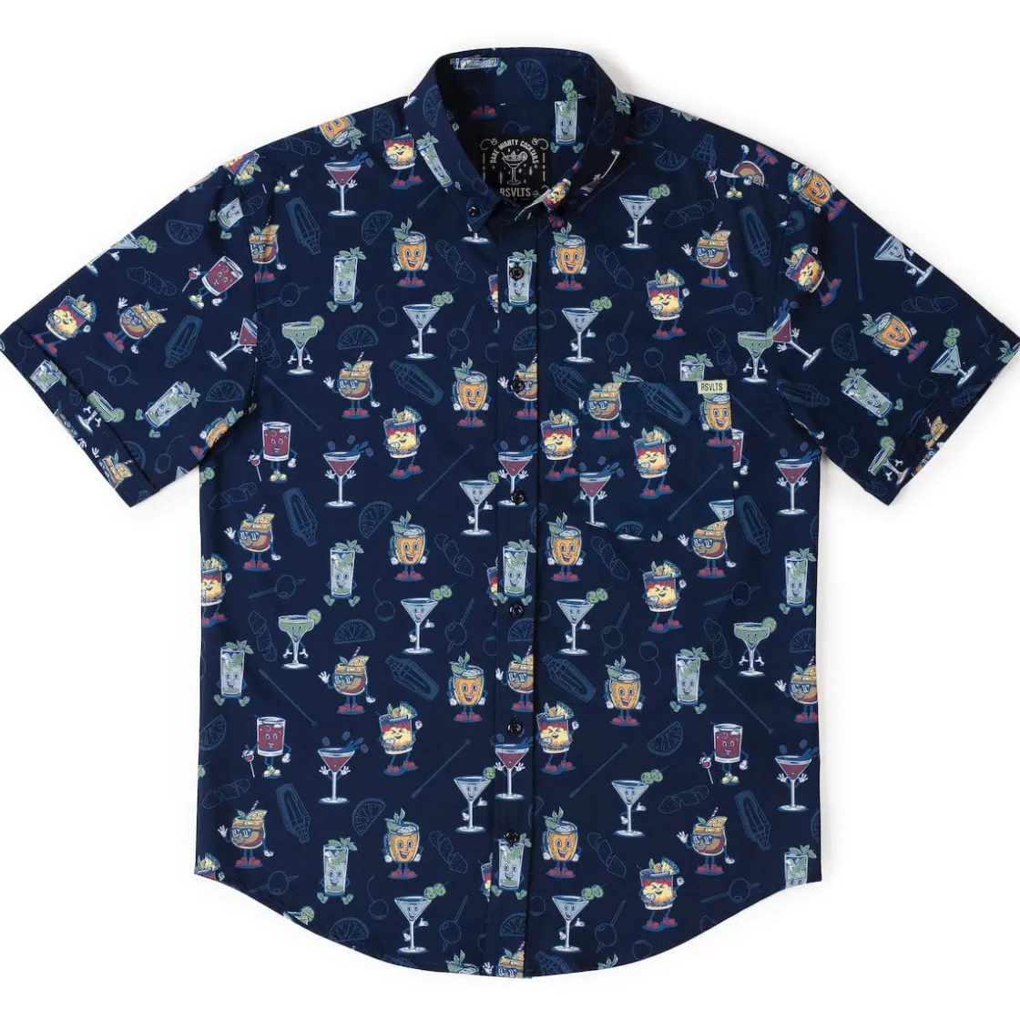 Short Sleeve Shirts|Matching Sets|RSVLTS Let's All Go to the Lobby Bar – KUNUFLEX Short Sleeve Shirt